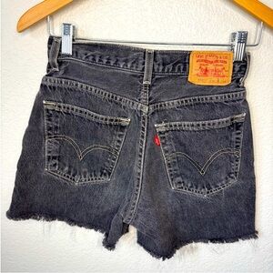 Girls loose straight levi cutoff shorts 12y